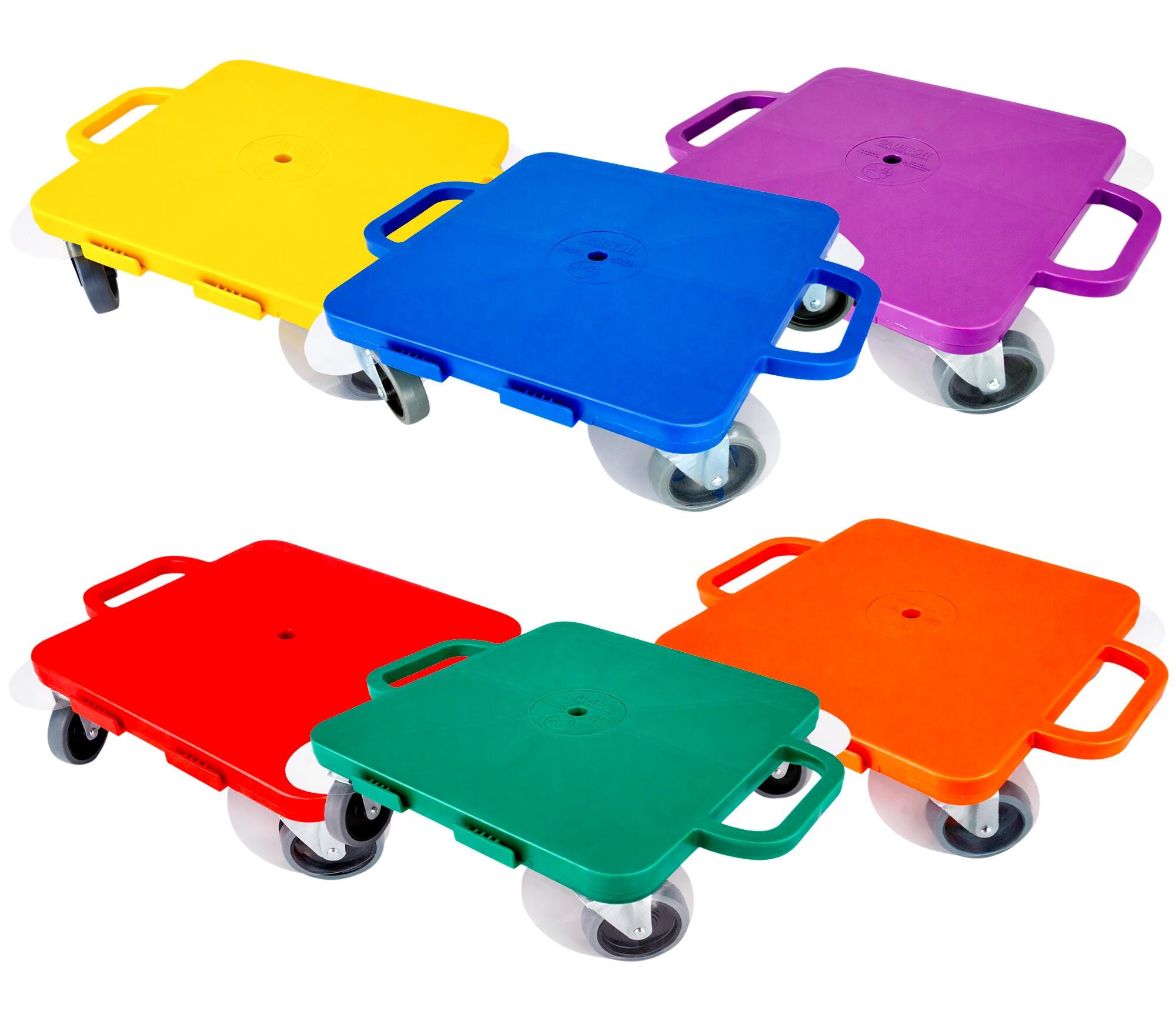 Pull-Buoy All-Surface Scooters, 16 Inches, Assorted Colors, Set of